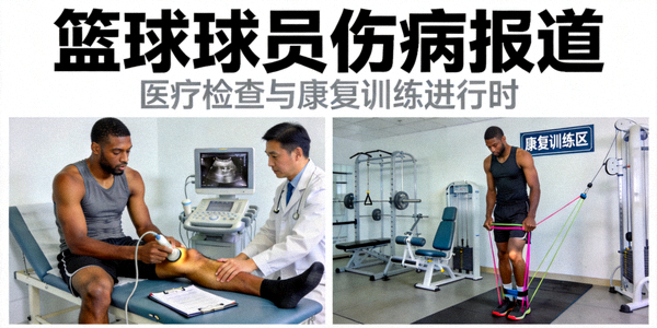 篮球球员伤病报道 - 球员接受医疗检查与康复训练